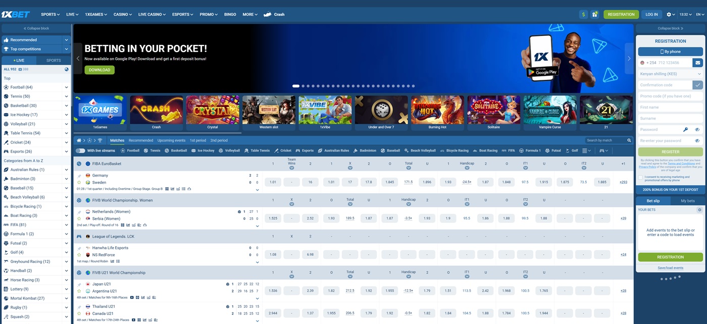 1xBet Login
