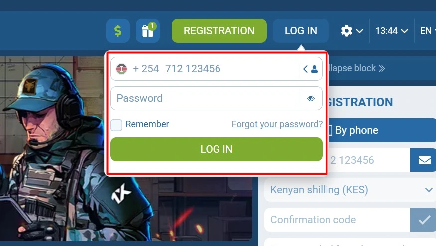 1xbet registration